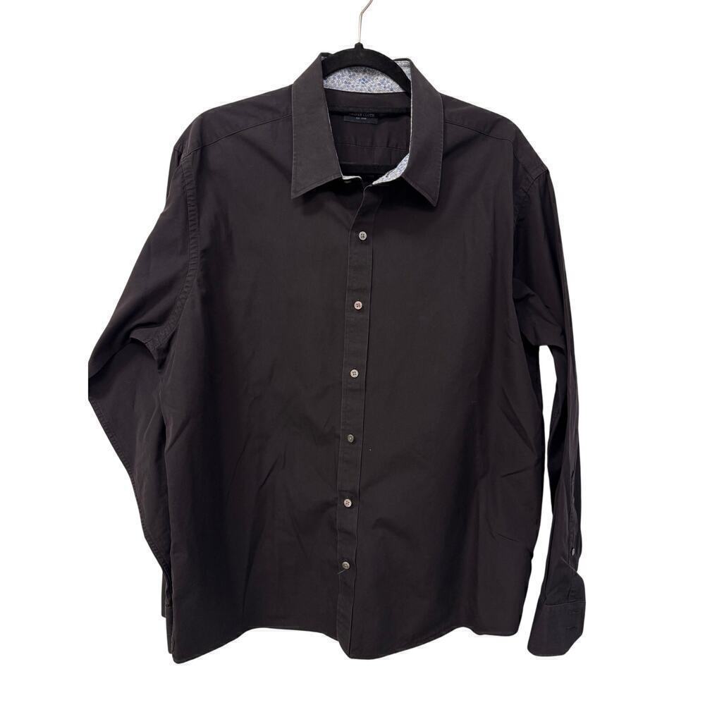 Proper Cloth Men's Black XXL Custom Shirt with "NM" Embroidery 100% Cotton